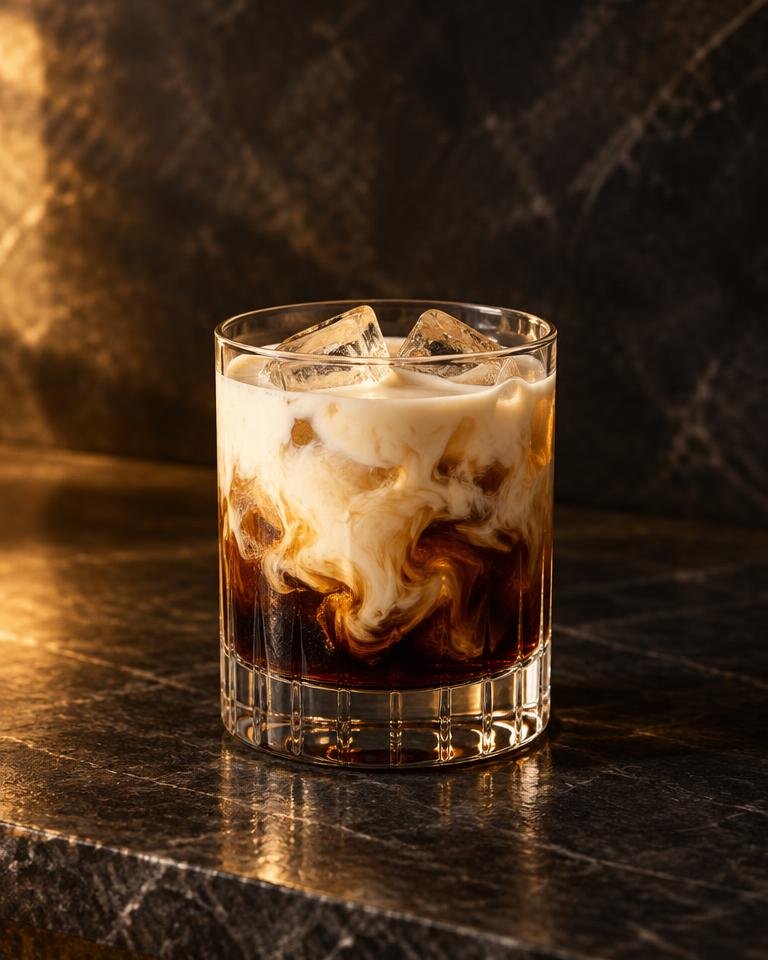 White Russian cocktail