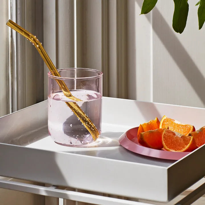 Love Glass with Straw