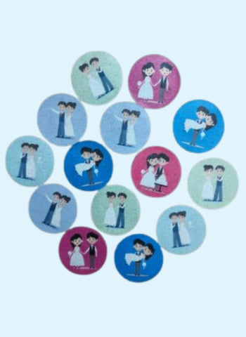 Couple, Wedding Theme Pack of 5