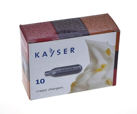Cosmos Kithchen Whipped Cream Chargers Stainless Steel N2O / Whipping Siphon/Disposable Capsules (Pack of 10)