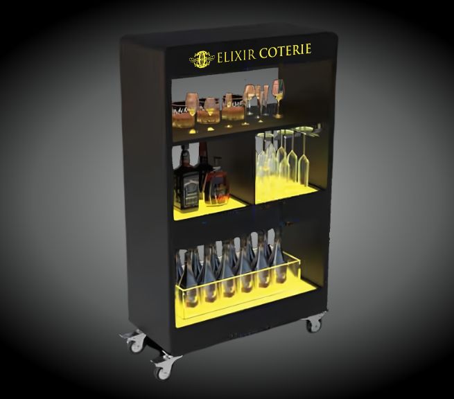 Light-Up Wine Display Cabinet C