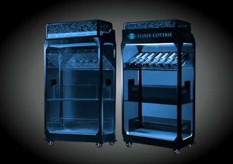 Light-Up Wine Display Cabinet B