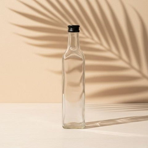 Glass Bottle For Milk Water And Juice With Air Tight Metal Cap