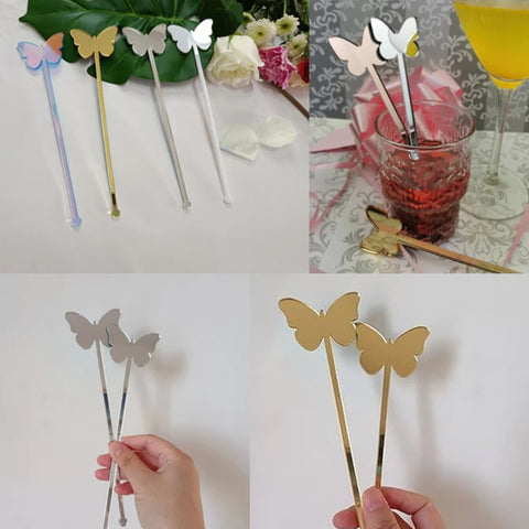 Butterfly Shape Stirrers (50 pc)