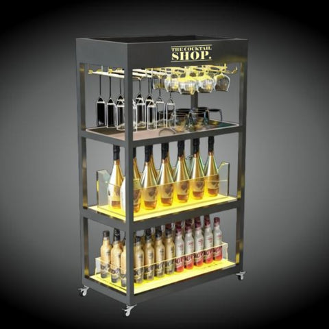 Light-Up Wine Display Cabinet C