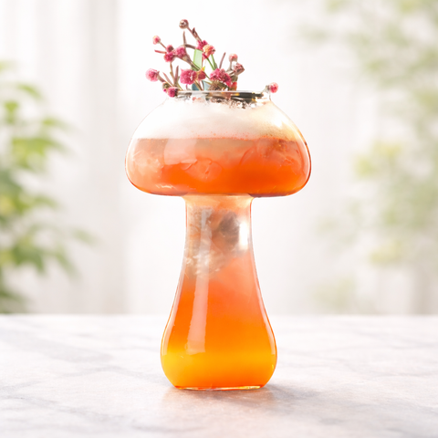 Mushroom Glass 350ml 2pc