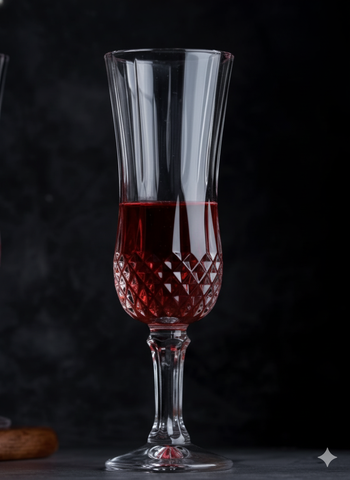 Botton Crystal Cut Tall Drinking Glass (150ml)