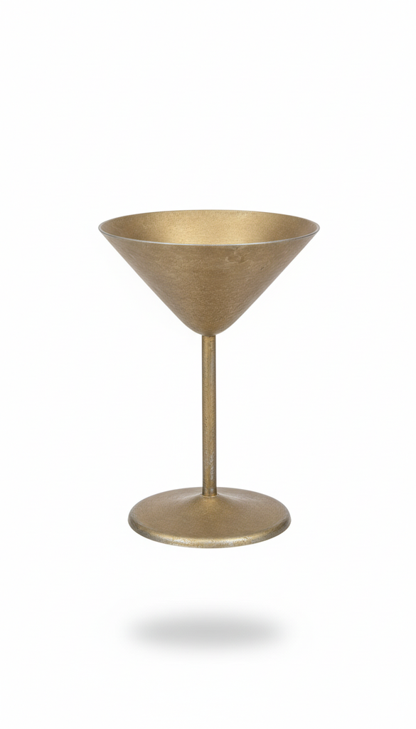 Gold Martini Glass 2pc