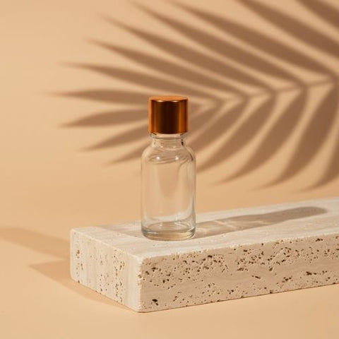 Empty Clear Glass Bottle with Cap (10 pcs)