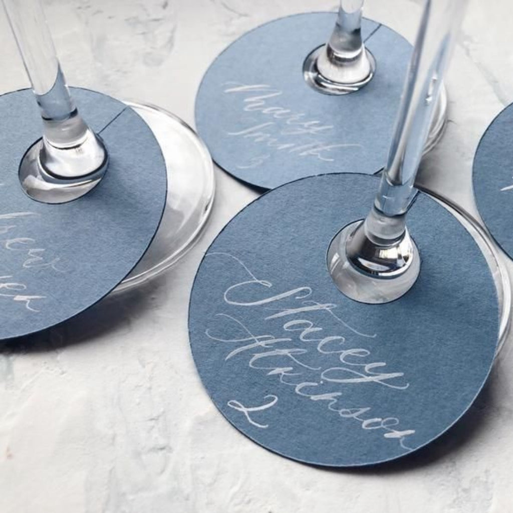 Customized Martini Glass Tag Bottom 50 pc