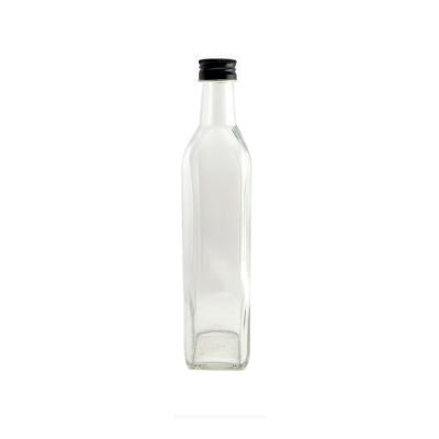 Glass Bottle For Milk Water And Juice With Air Tight Metal Cap