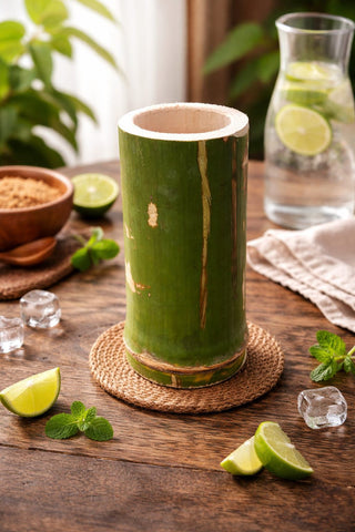 Bamboo Glass (Green) Pack of 2