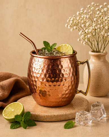 Artisan Hammered Mule - Pure Copper Mug