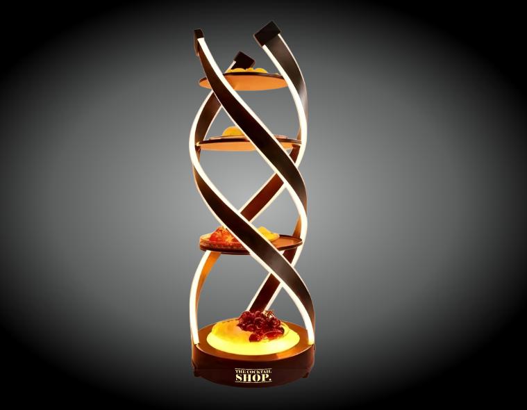 4-Tier Spiral Fruit Stand