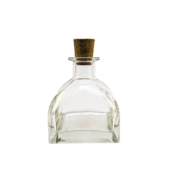 Premium Glass Diffuser Bottle with Cork Lid (10 pcs)