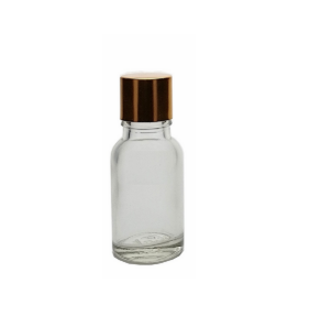 Empty Clear Glass Bottle with Cap (10 pcs)