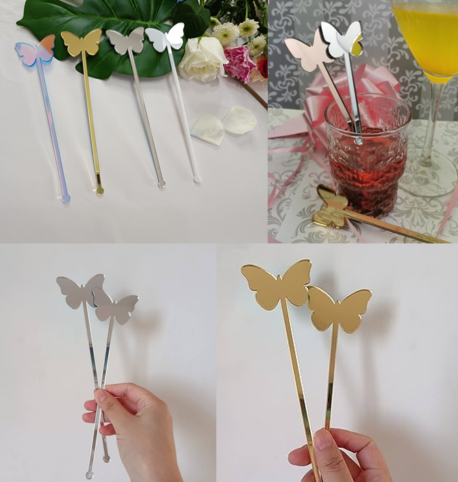Butterfly Shape Stirrers (50 pc)