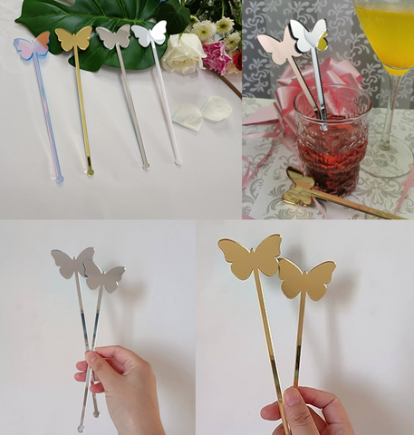 Butterfly Shape Stirrers (50 pc)