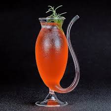 Tall Straw Sip Glass