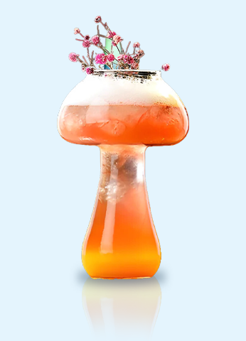 Mushroom Glass 350ml 2pc