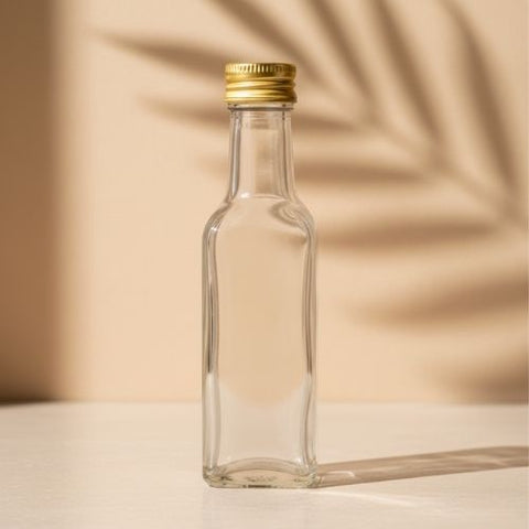 Premium Square Shape Glass Bottle (10 pcs)