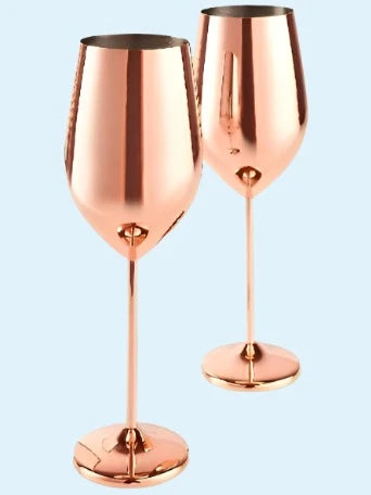 Wine Goblet Copper 2pc