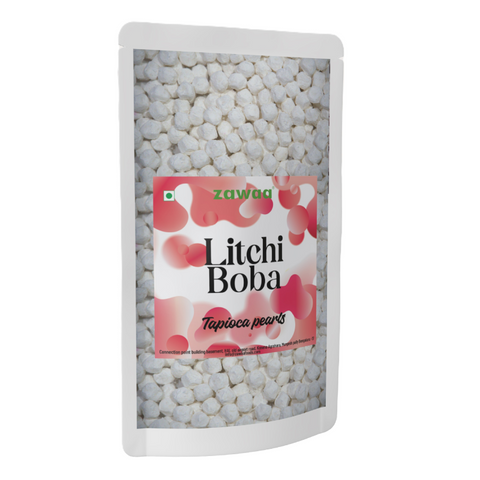 Litchi Boba (Tapioca Pearls)