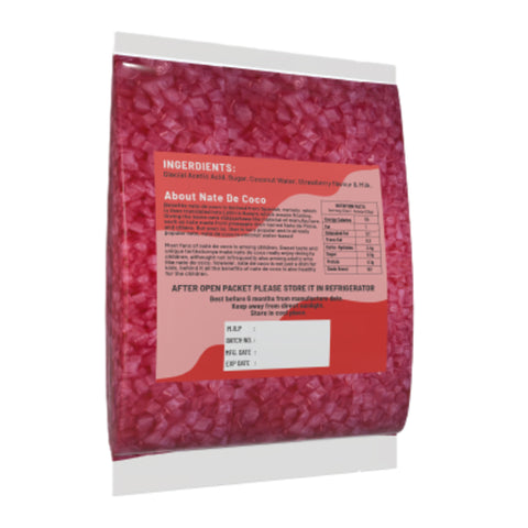 Strawberry Nata De Coco